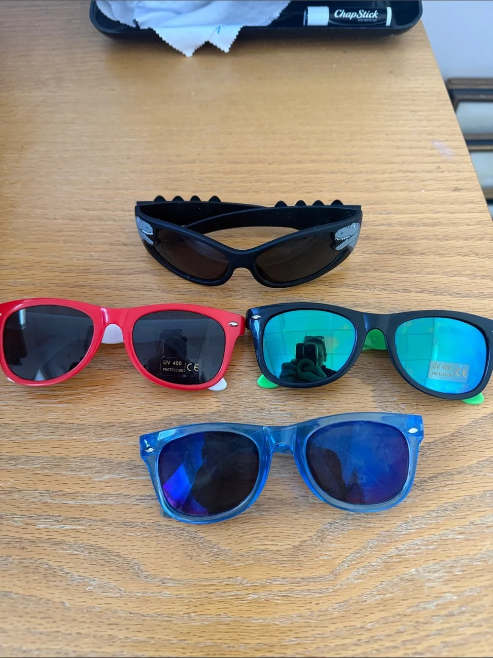 Kids UV Protection Sunglasses - Blue, Red, Black, Green Mirror Lenses